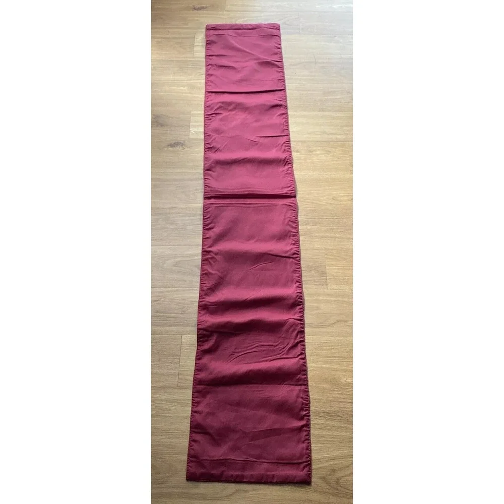 Snowman Tapestry Table Runner Christmas 72x13 Blue‎ Red Holiday Decor